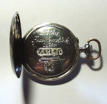 Gesellenstück von Paul Walz: restaurierte Taschenuhr, 23. September 1946
