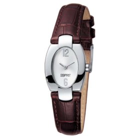 ESPRIT Damenarmbanduhr ES-Art Deco brown Ladies Leather Lederband Quartzwerk