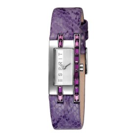 ESPRIT Damenarmbanduhr ES-Houston pico purple snake, Metallband, Quartzwerk, Zirconia