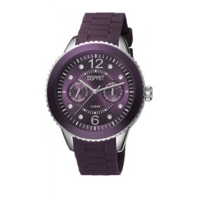 ESPRIT Armbanduhr ESPRIT Marin 68 ES-speed aubergine, Kunsststoffband, Quartzwerk