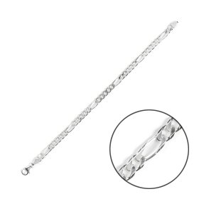 Figaroarmband  Silber 925 21cm