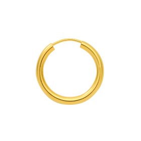 Ohrstecker 60mm Rohrcreole Gelbgold 333
