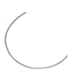 45cm Ankerkette eng oval 925 Silber Breite ca. 2,5mm
